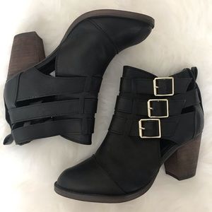 Mossimo Black Cut-out Booties